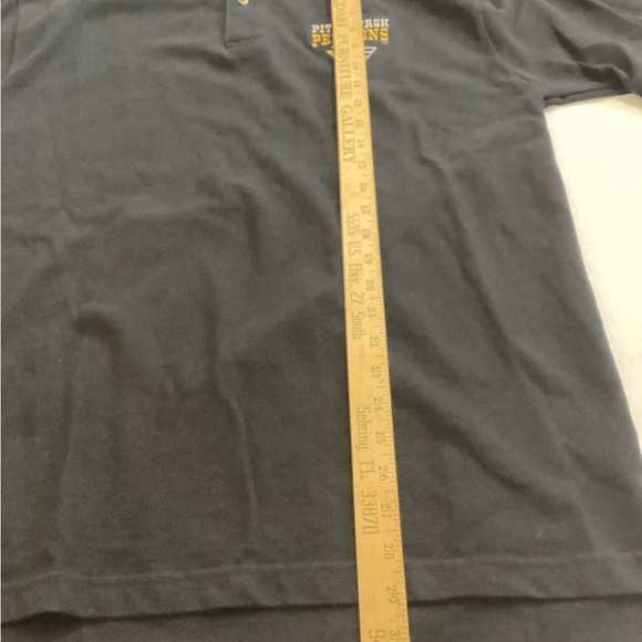 Vintage Pittsburgh Penguins Men's InnerHarbor Embroidered Black Polo Shirt XL - Picture 6 of 7